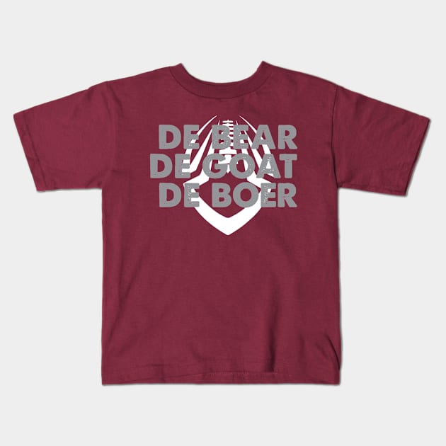 De Bear De Goat De Boer Alabama Kids T-Shirt by For the culture tees